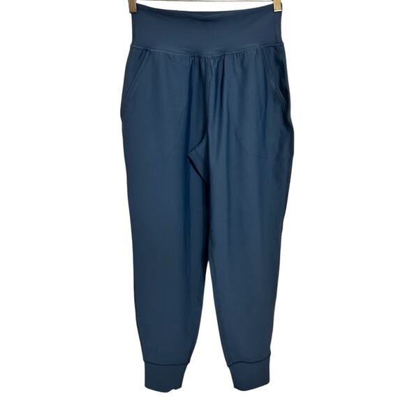 Old Navy Active Powersoft Pocket Joggers Sz Small High-Rise Go-Dry Dusk Navy - Picture 6 of 7